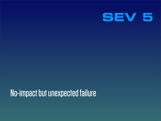 SEV 5




No-impact but unexpected failure
 