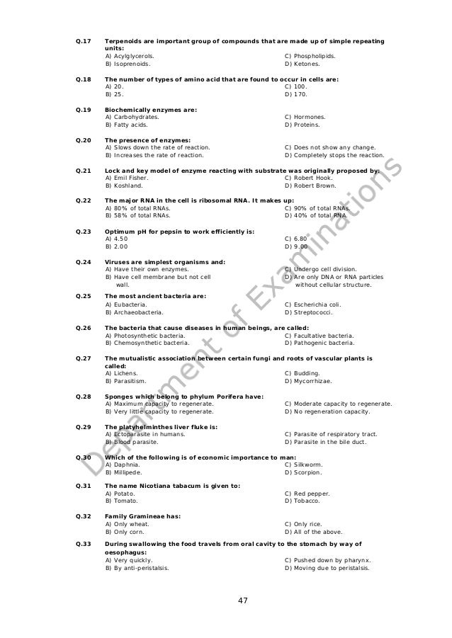 UHS Entrance Test MCAT Syllabus 2014