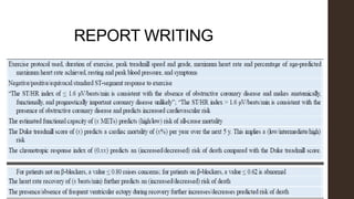 REPORT WRITING
 