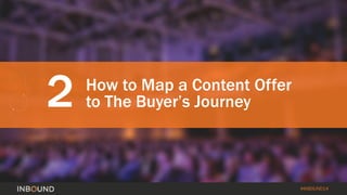 #INBOUND14 
2 
How to Map a Content Offer to The Buyer’s Journey  