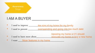 I AM A BUYER _____________ 
• 
I am a buyer deciding on a specific product and vendor. 
• 
I am a buyer trying to make a d...