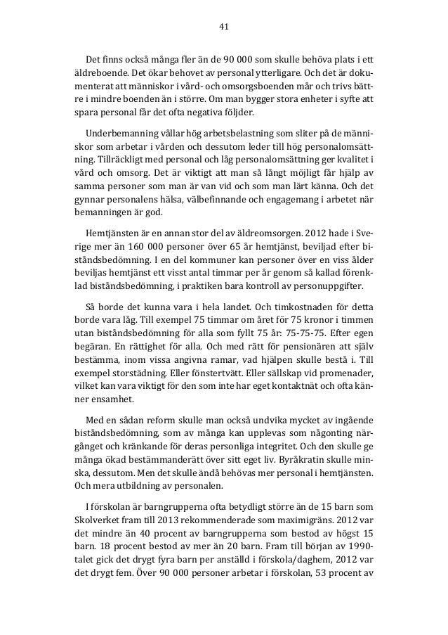 Personligt Brev Vard Och Omsorg