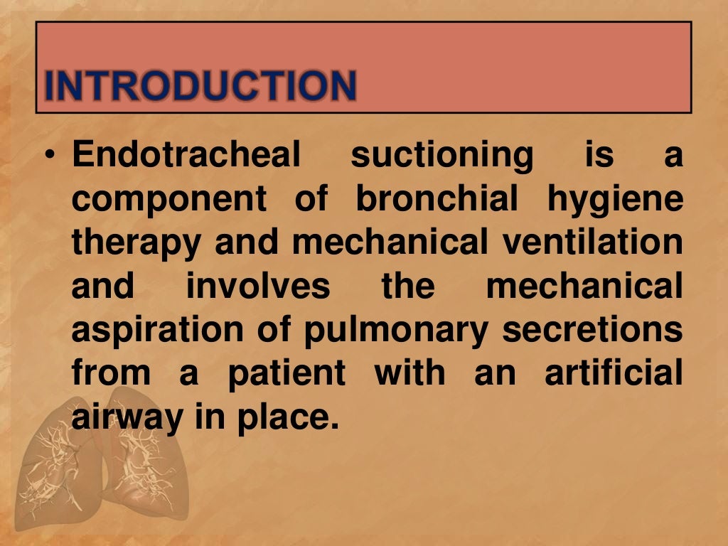 Et tube suctioning ppt