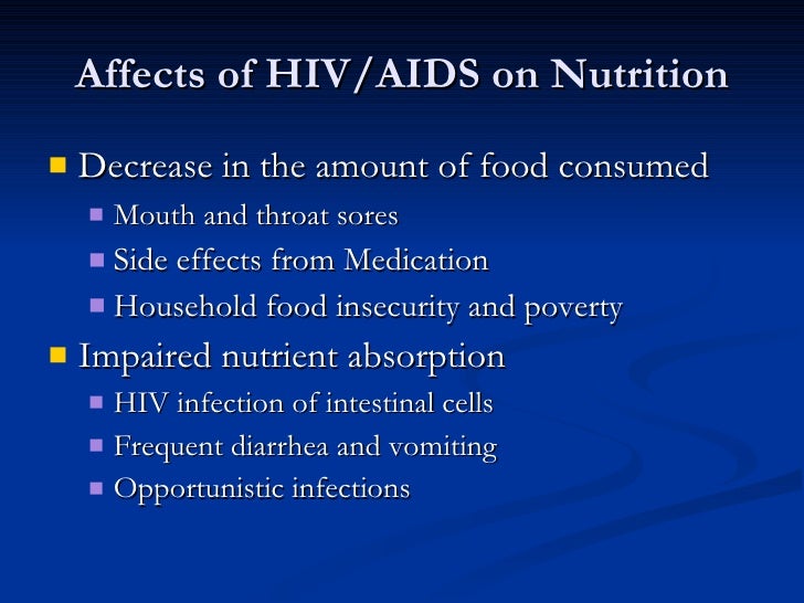 The Interrelationship between Food Security, Nutrition, and HIV Find…