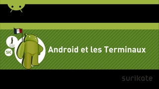 Introductionles Terminaux
               Android et
Une étude
surikate




                       -
 