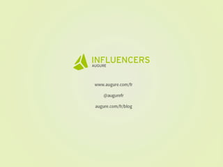 Etude Augure sur le marketing d'influence 2014
