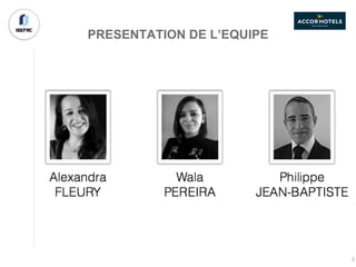 PRESENTATION DE L’EQUIPE
2
 