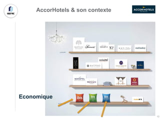 AccorHotels & son contexte
Economique
12
 