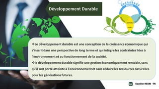 Développement Durable
Kawther MEKNI -TN
 