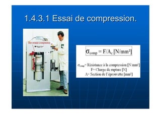1.4.3.1 Essai de compression. 
 