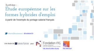 Synthèse :

@FondationITG

http://www.fondation-itg.org/

http://www.itg.fr

 