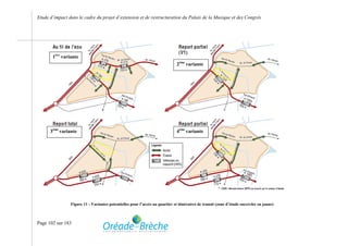 Etude d’impact dans le cadre du projet d’extension et de restructuration du Palais de la Musique et des Congrès




       1ère variante
                                                                              2ème variante




      3ème variante                                                           4ème variante




                Figure 11 : Variantes potentielles pour l’accès au quartier et itinéraires de transit (zone d’étude encerclée en jaune)



Page 102 sur 183
 