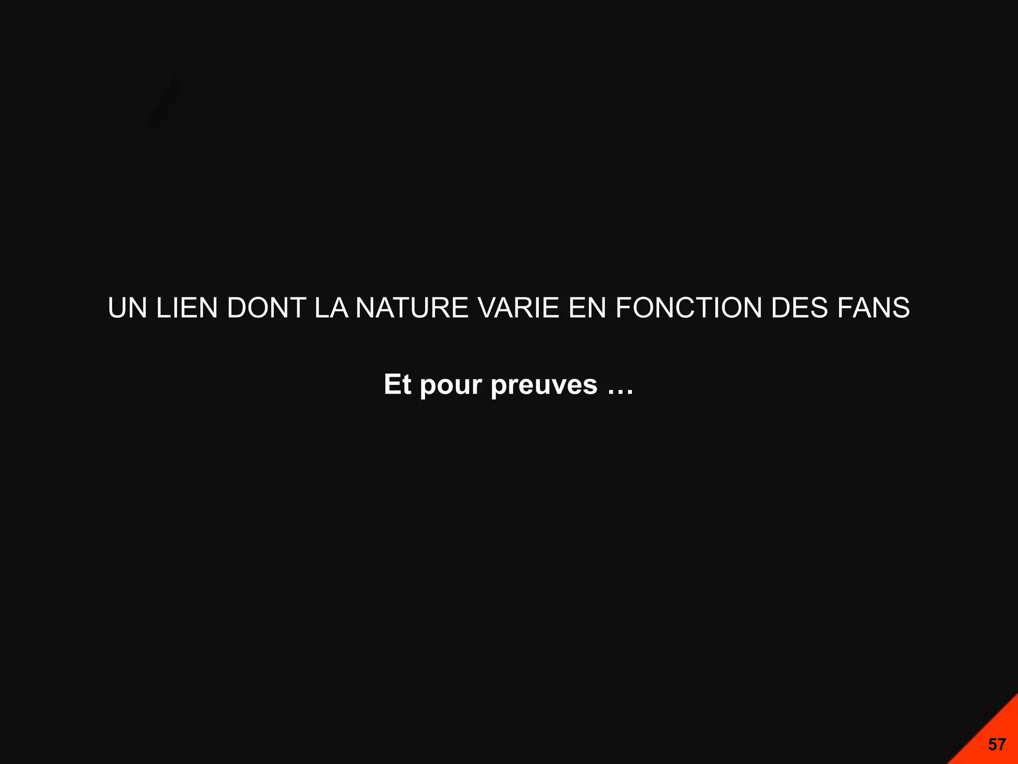 UN LIEN DONT LA NATURE VARIE EN FONCTION DES FANS

                Et pour preuves …




                                                    57
 