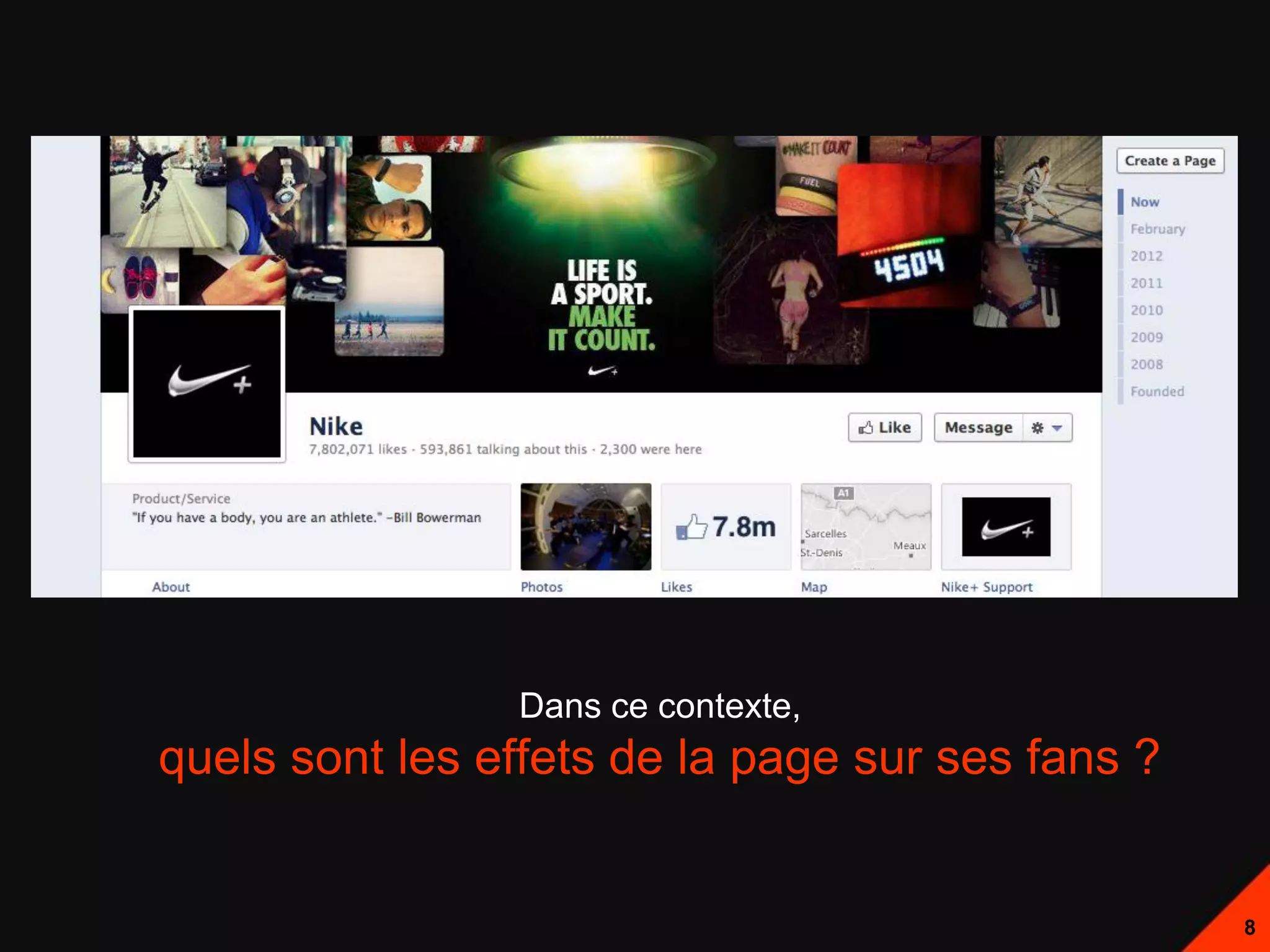 Dans ce contexte,
quels sont les effets de la page sur ses fans ?


                                                  8
 
