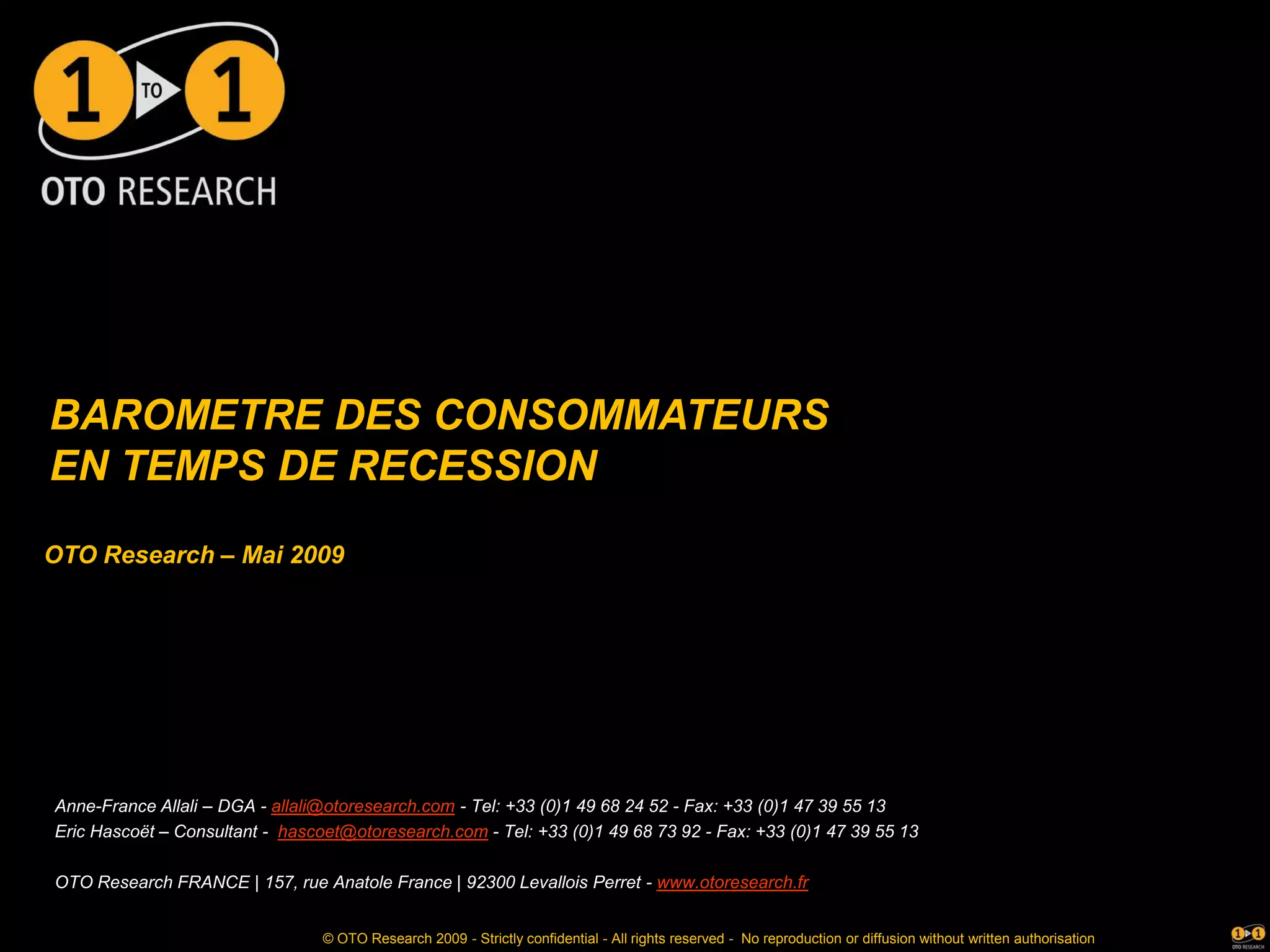 Etude Oto Acceleration Du Changement En Temps De Crise