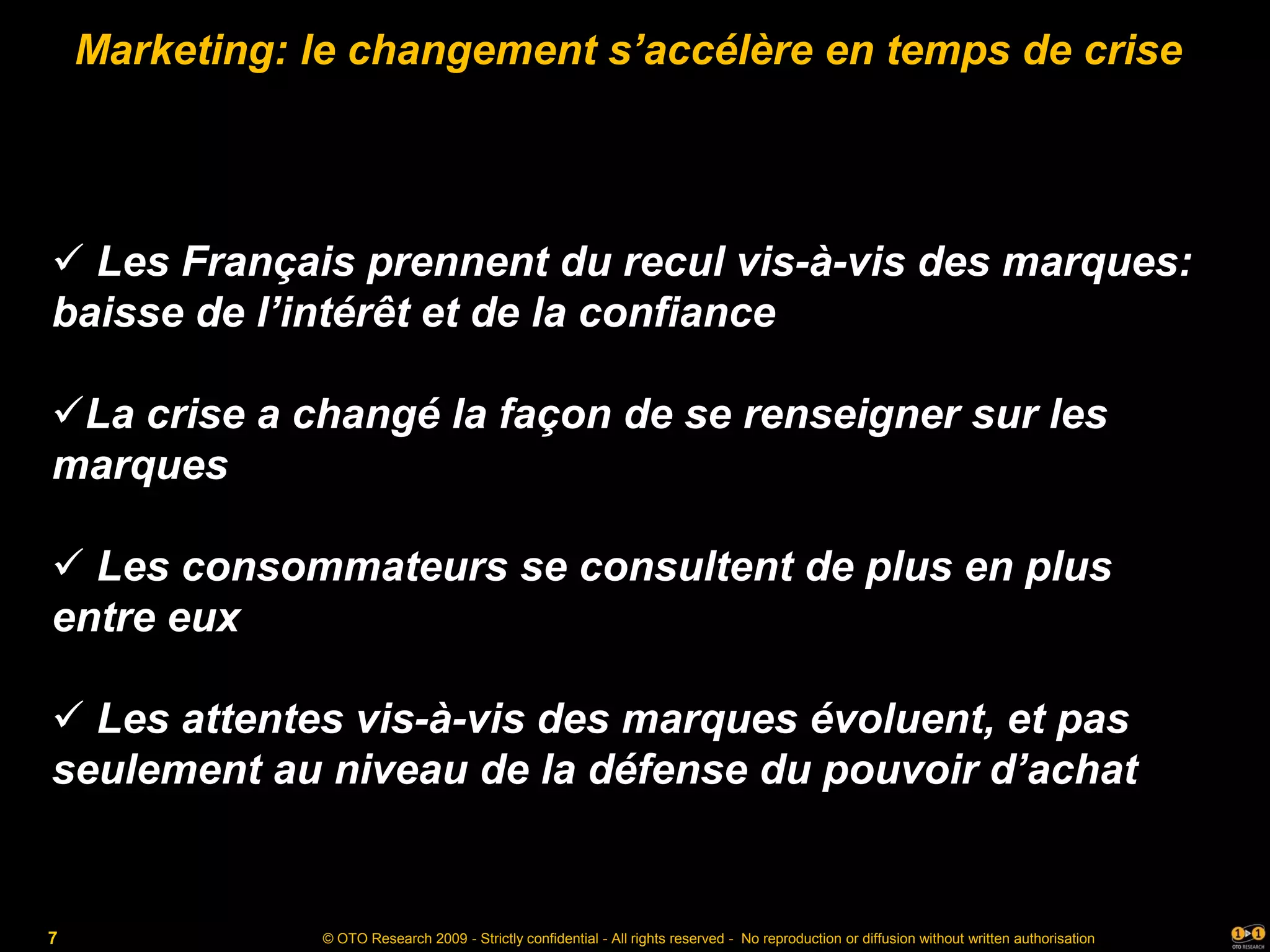 Etude Oto Acceleration Du Changement En Temps De Crise
