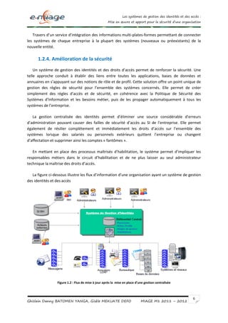 LES SYSTEMES DE GESTION DES IDENTITES ET DES ACCES : MISE EN ŒUVRE ET ...