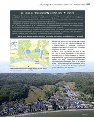 Le soutien de l’Établissement public foncier de Normandie
« Ville sobre, ville résiliente, ville inclusive et ville produc...