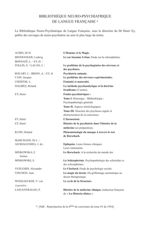Henri Ey - Etudes_psychiatriques  