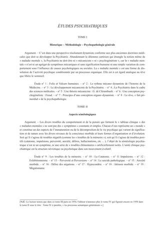 Henri Ey - Etudes_psychiatriques  