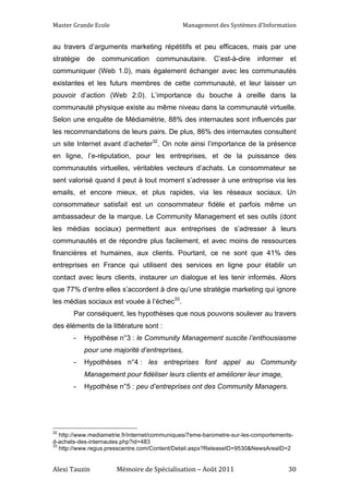 Etude sur l'adoption du Community Management par les TPE et PME en France