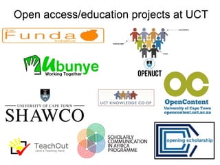 Strategy 2: Resource-based OER
Includes:
• entire courses
• individual
  resources
  –   e-books
  –   Manuals
  –   Presentations
  –   Podcasts
  –   Lecture notes
  –   Animations
 