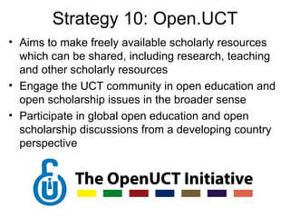 Computer Literacy in the Community
IEEE UCT chapter use the openly licensed computer
literacy guides to support training in a computer lab
donated to a local high school




              http://www.ebe.uct.ac.za/usr/ebe/staff/april2010.pdf
 