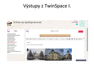 Výstupy z TwinSpace I. 
 