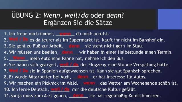 Kennenlernen im satz