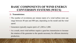 Wind energy sale conversion systems