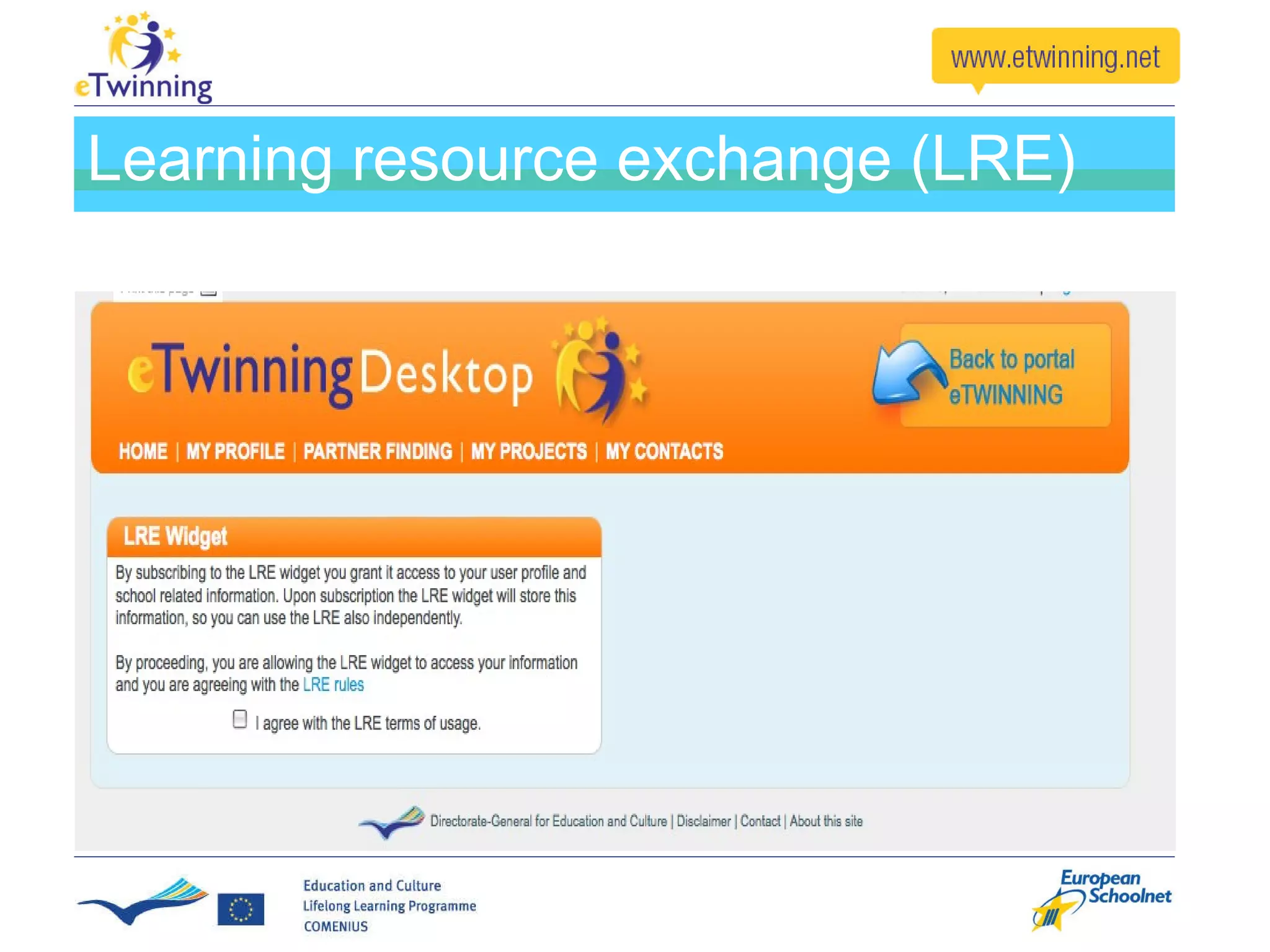 Learning resource exchange (LRE) 