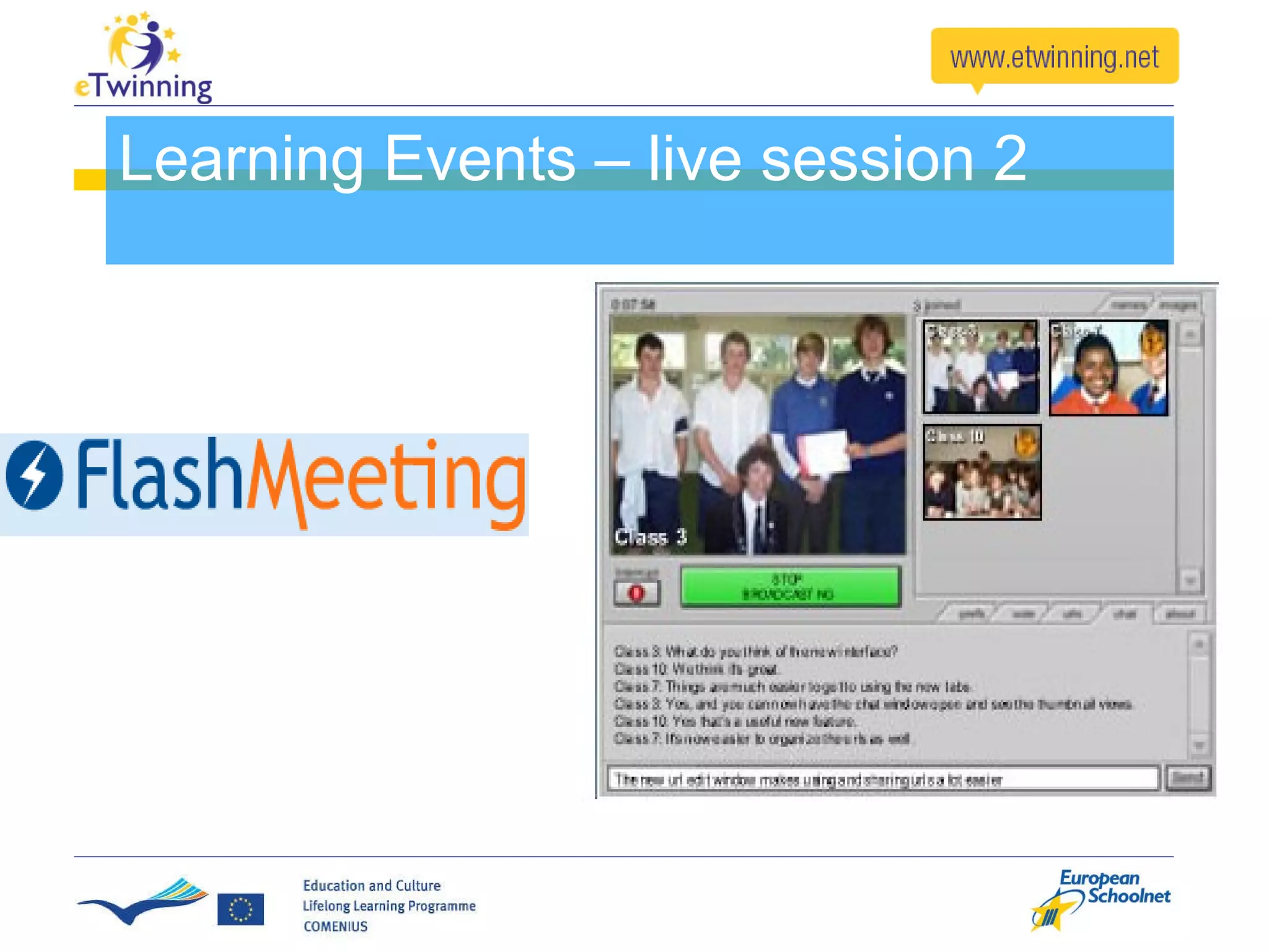 Learning Events – live session 2 