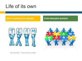 Life of its own
ΑΠΌ ΤΗ ΔΟΥΛΕΙΑ ΣΕ ΟΜΑΔΕΣ ΣΤΗΝ ΟΜΑΔΙΚΗ ΔΟΥΛΕΙΑ
 
