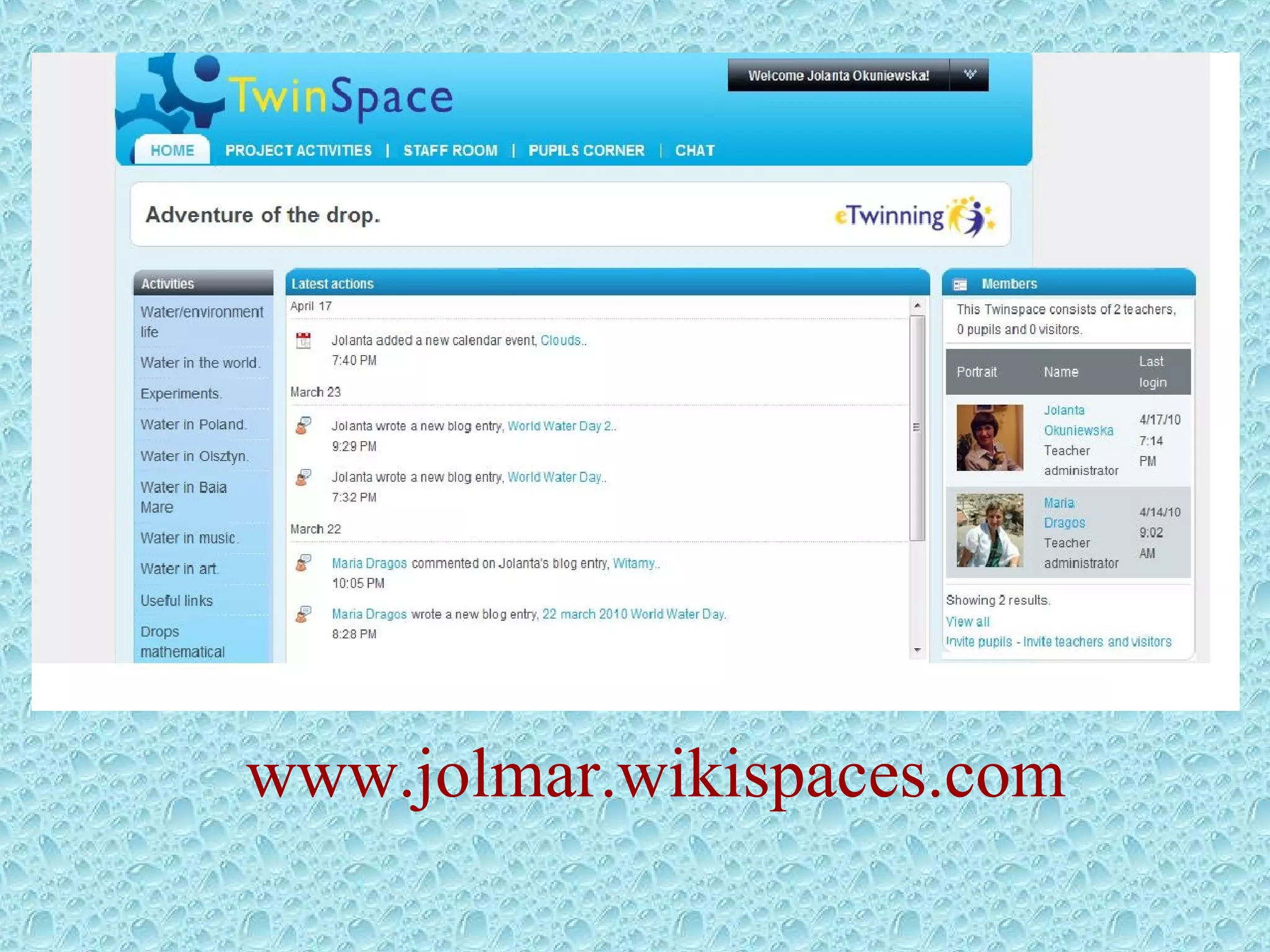 www.jolmar.wikispaces.com
 
