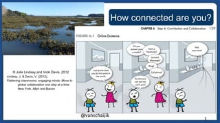 © Julie Lindsay and Vicki Davis, 2012
Lindsay, J. & Davis, V. (2012).
Flattening classrooms, engaging minds: Move to
globa...