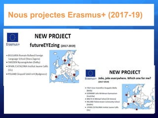Nous projectes Erasmus+ (2017-19)
 