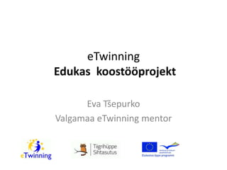 eTwinningEdukas  koostööprojekt Eva Tšepurko Valgamaa eTwinning mentor 