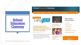 Tiina Sarisalmi 22.9.2020 eTwinningiä aloittelijalle 1 -webinaari
School
Education
Gateway
 