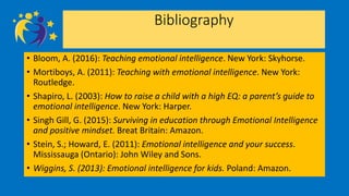 eTwinning online seminar: The importance of emotional intelligence in school.