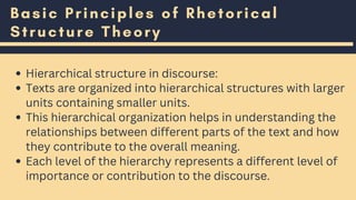 Rhetorical Structure Model in Advanced Discourse Analysis | PDF