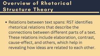 Rhetorical Structure Model in Advanced Discourse Analysis | PDF
