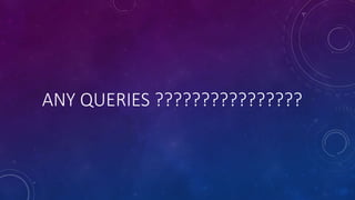 ANY QUERIES ???????????????? 
