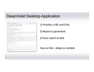 OWASP DeepViolet TLS/SSL Java API and Tools