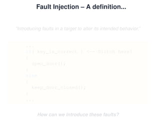 Fault Injection Api Header Bypassing Secure Boot using Fault Injection | PDF