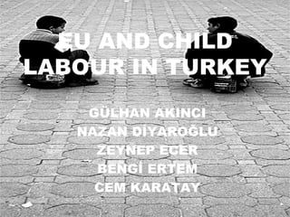 EU AND CHILD LABOUR IN TURKEY ,[object Object],[object Object],[object Object],[object Object],[object Object]