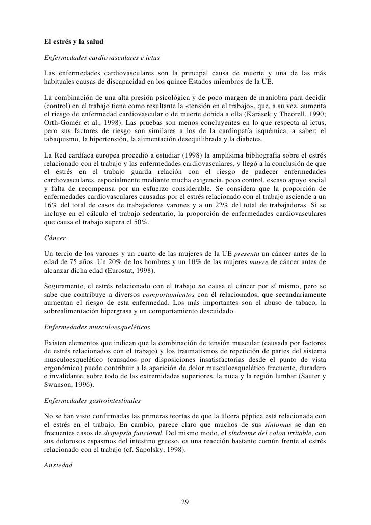 Eu 1999 Informe Europeo Estres Laboral