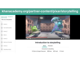 khanacademy.org/partner-content/pixar/storytelling
 