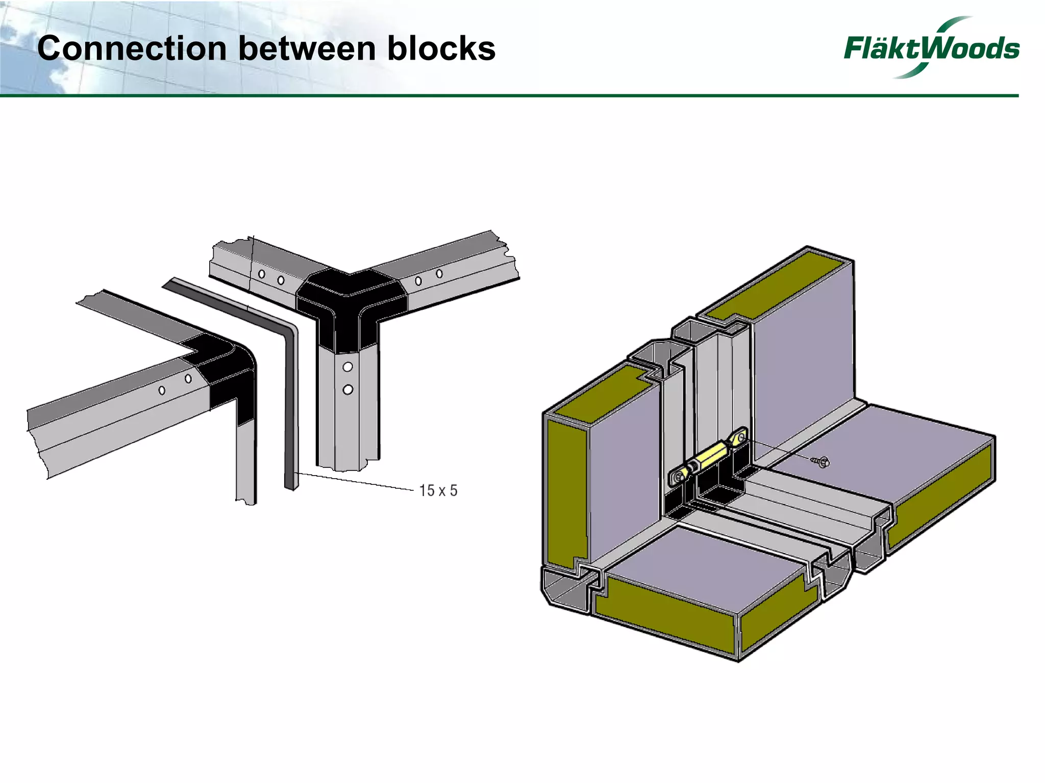 Connection between blocks
 