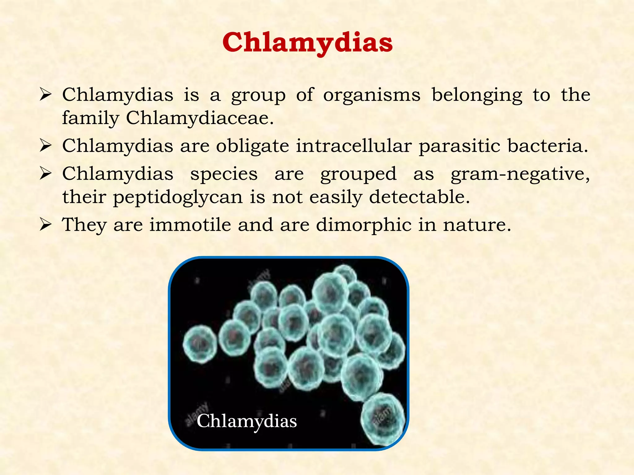 The Following Are Characteristics Of Chlamydias Except