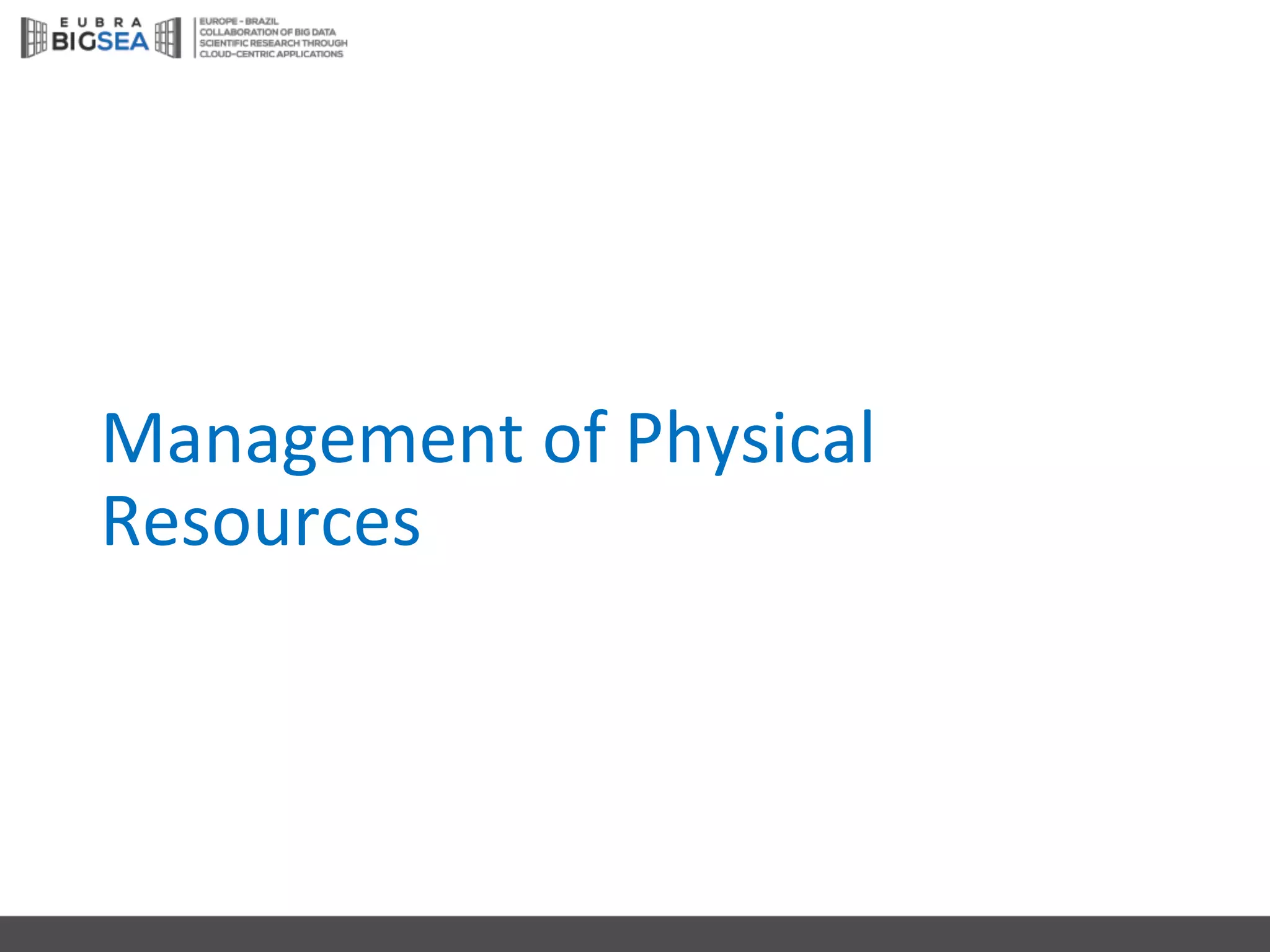 Management	of	Physical
Resources
 